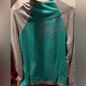 fox cowlneck hoodie